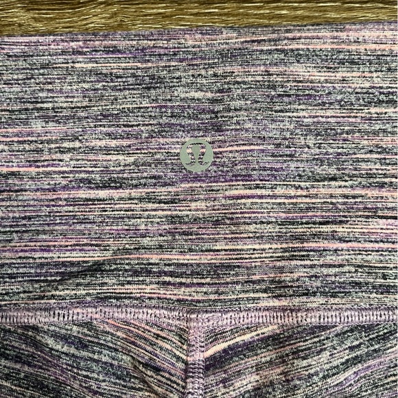 Lululemon High Times Pant in Space Dye Camo Tender Violet Black Grape Size 8 - Picture 8 of 9